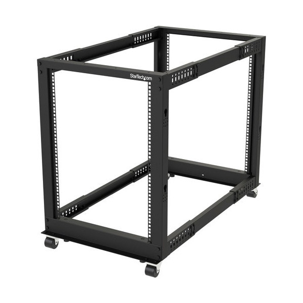 4-Post 15U Mobile Open Frame Server Rack