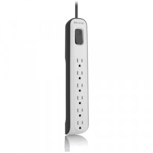 Belkin 6-outlet Surge Protector with 4ft Power Cord -BV106000-04