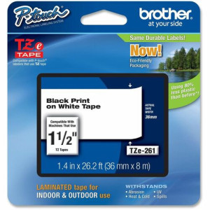 Brother P-Touch TZe Laminated Tape -TZE261