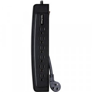 CyberPower CSP604T Professional 6-Outlets Surge Suppressor 4FT Cord and TEL -CSP604T