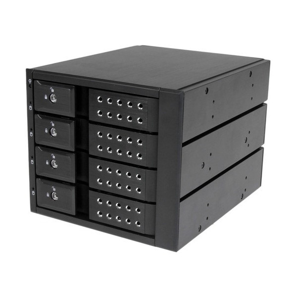4 Bay Aluminum Trayless Hot Swap Mobile Rack