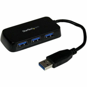Portable 4 Port SuperSpeed Mini USB 3.0 Hub -ST4300MINU3B