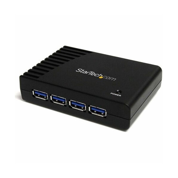 4 Port Black SuperSpeed USB 3.0 Hub