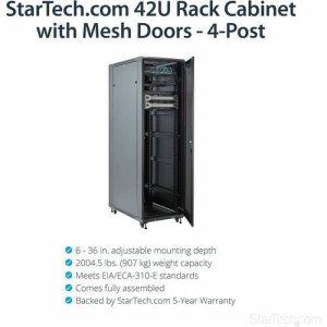 4-Post 42U Server Rack Cabinet -RK4236BKB