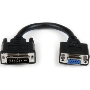 8in DVI to VGA Cable Adapter -DVIVGAMF8IN