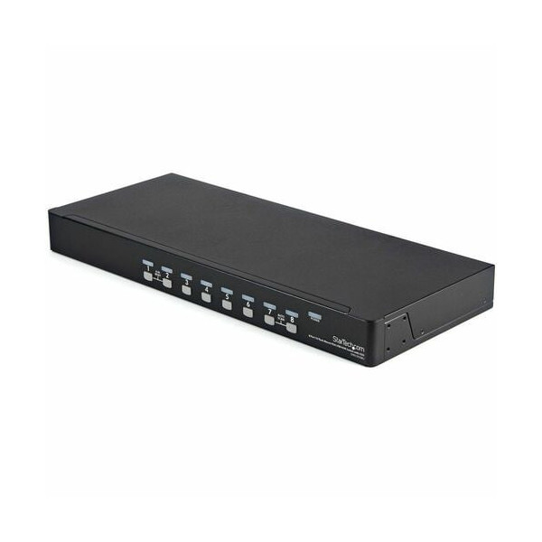 8 Port 1U Rackmount USB KVM Switch Kit