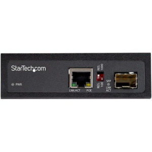 PoE+ Industrial Fiber to Ethernet Media Converter 60W -IMC1GSFP60W
