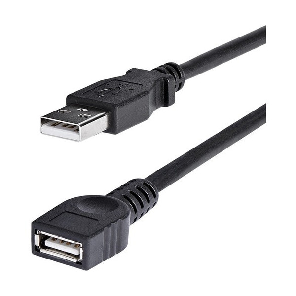 6 ft Black USB 2.0 Extension Cable