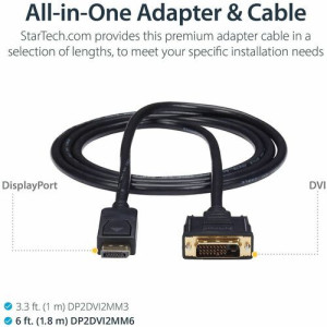 6FT DISPLAYPORT TO DVI ADAPTER