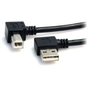 3 ft A Right Angle to B Right Angle USB Cable -USB2HAB2RA3