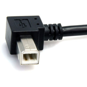 3 ft A Right Angle to B Right Angle USB Cable -USB2HAB2RA3