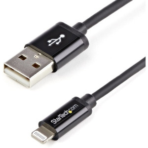 1m (3ft) Black AppleÂ® 8-pin Lightning Connector to USB Cable -USBLT1MB