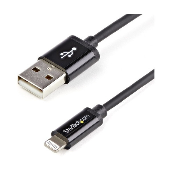 1m (3ft) Black AppleÂ® 8-pin Lightning Connector to USB Cable