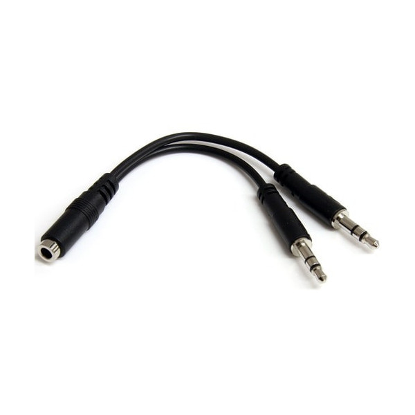 3.5mm 4 Position to 2x 3 Position 3.5mm Headset Splitter Adapter