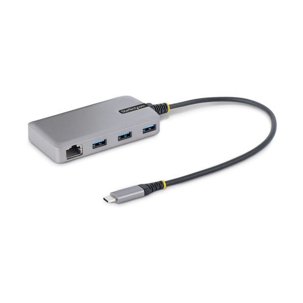 3-Port USB-C Hub with Ethernet