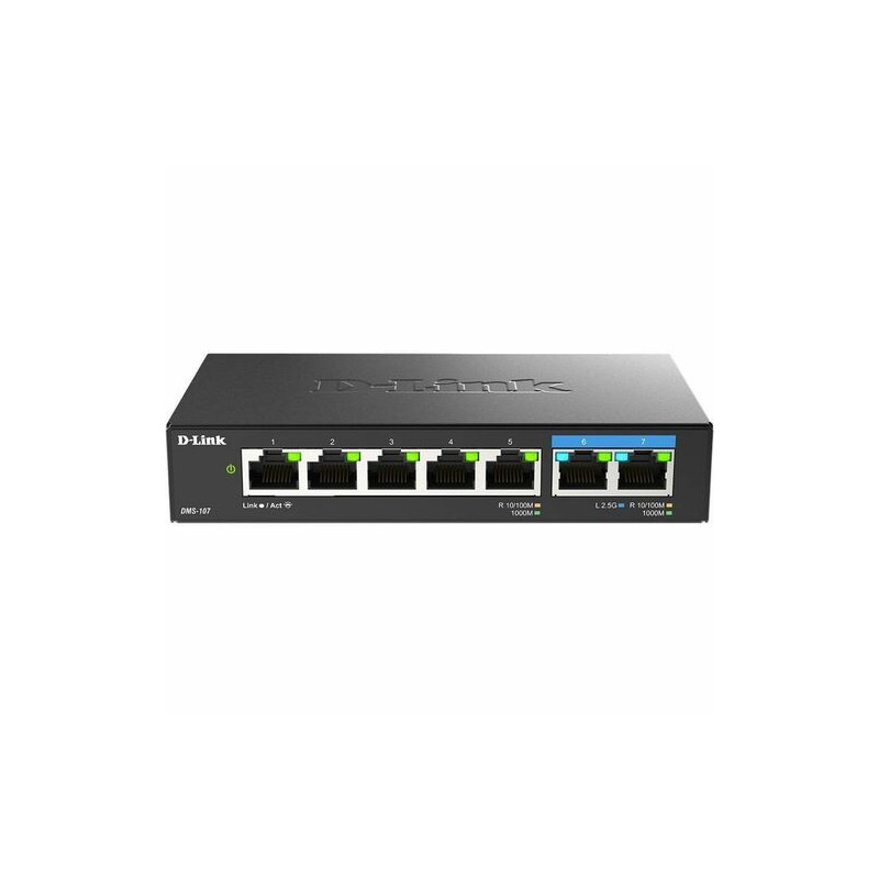 D-Link 7-Port Multi-Gigabit Unmanaged Switch -DMS-107