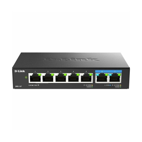 D-Link 7-Port Multi-Gigabit Unmanaged Switch -DMS-107