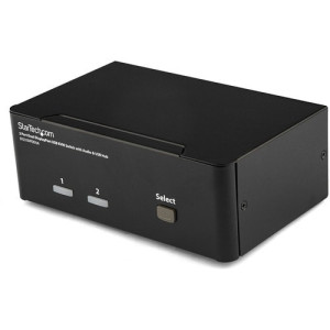 2 Port Dual DisplayPort USB KVM Switch with Audio -SV231DPDDUA