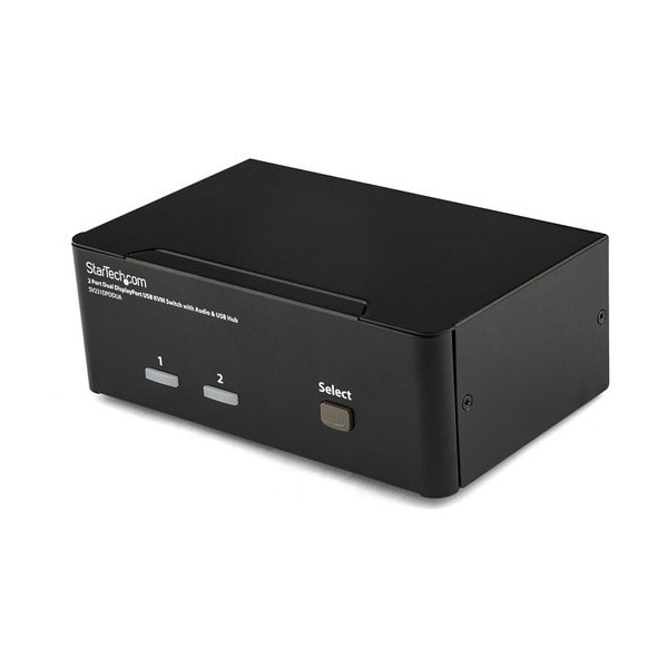 2 Port Dual DisplayPort USB KVM Switch with Audio