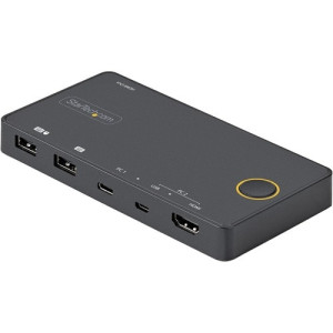 2 Port Hybrid USB-A + HDMI & USB-C KVM Switch -SV221HUC4K