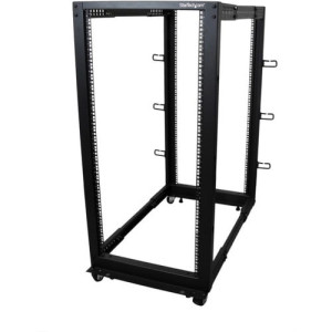 4-Post 25U Mobile Open Frame Server Rack -4POSTRACK25U