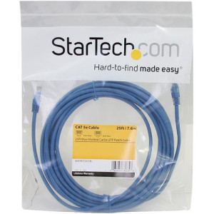 25 ft Blue Molded Cat5e UTP Patch Cable -M45PATCH25BL