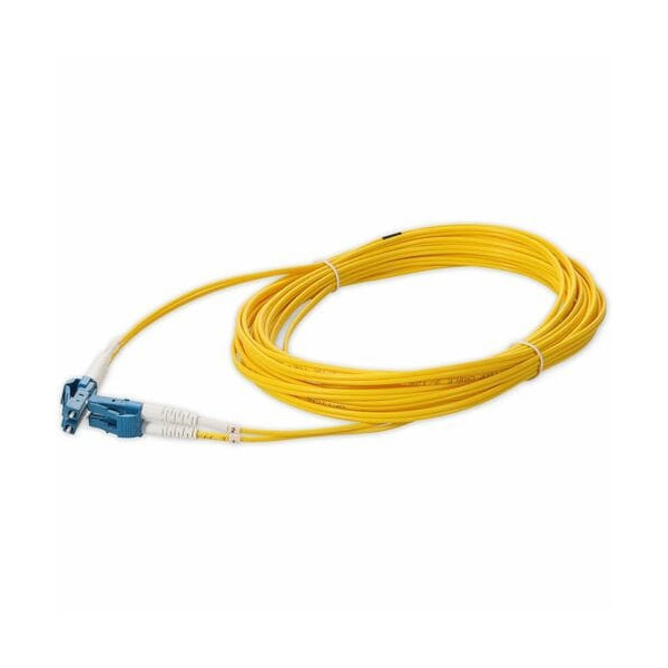 0.5m LC to LC Yellow OS2 Duplex OFNR (Riser-Rated) SMF Fiber Patch Cable