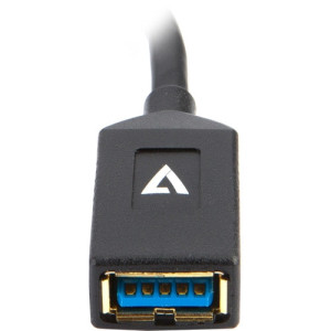 V7 Black USB Cable USB 3.0 A Female to USB-C Male -V7U3C-BLK-1N