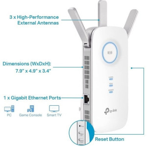 Tp Link TP-Link RE550 IEEE 802.11ac 1.86 Gbit/s Wireless Range Extender - RE550