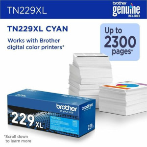 Brother Original High Yield Laser Toner Cartridge - TN229XLC