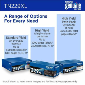 Brother Original High Yield Laser Toner Cartridge - TN229XLC