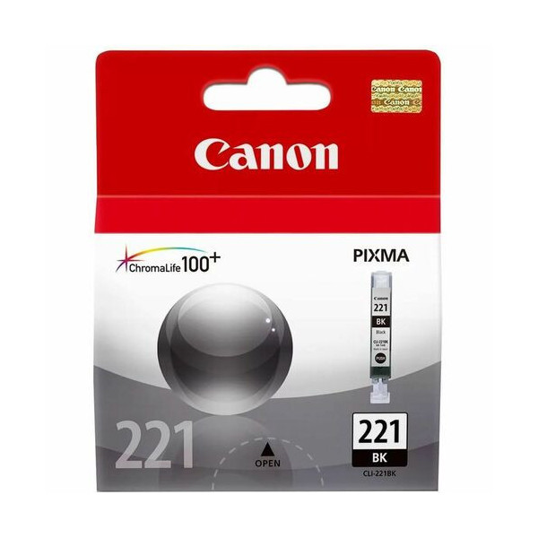 Canon CLI-221 Black Ink Cartridge - Inkjet - Black