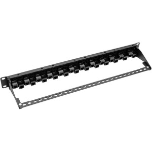 Tripp Lite 24-Port Cat5e Cat5 Feedthrough Patch Panel Rackmount 1URM RJ45 Ethernet TAA - 24 x RJ-45 - N054-024