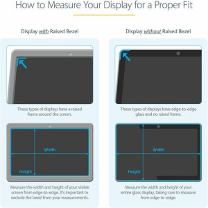 StarTech.com 15.6-inch 16:9 Laptop Privacy Filter, Anti-Glare Privacy Screen w/51% Blue Light Reduction