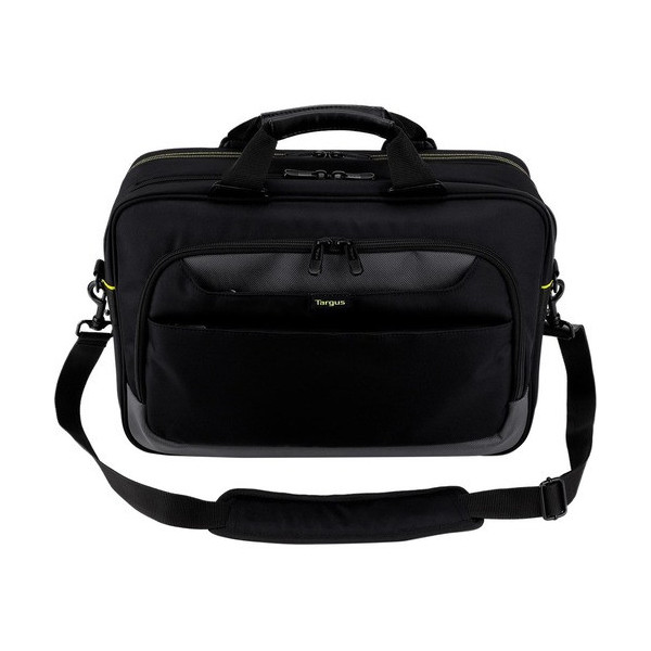 Targus City Gear TCG460 Carrying Case (Messenger) for 15.6" Notebook - Black, Gray - Shock Absorbing