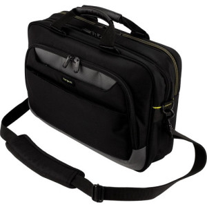 Targus City Gear TCG460 Carrying Case (Messenger) for 15.6" Notebook - Black, Gray - Shock Absorbing