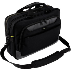 Targus City Gear TCG460 Carrying Case (Messenger) for 15.6" Notebook - Black, Gray - Shock Absorbing