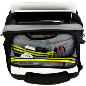 Targus City Gear TCG460 Carrying Case (Messenger) for 15.6" Notebook - Black, Gray - Shock Absorbing