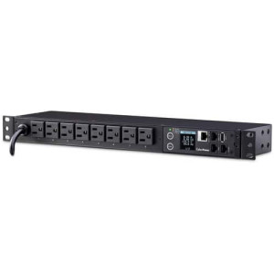 CyberPower PDU31001 Monitored PDU, 100-120V, 15A, 8 NEMA 5-15R Outlets, 1U Rackmount - Monitored - NEMA 5-15P - 8 x NEMA 5-15R