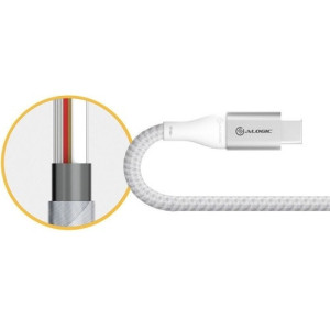 Alogic Super Ultra USB 3.1 USB-C to USB-A Adapter - 15cm - Silver - 5.9" USB/USB-C Data Transfer Cable for Phone