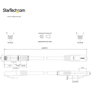 StarTech.com 15ft CAT6 Ethernet Cable - Blue Snagless Gigabit - 100W PoE UTP 650MHz Category 6 Patch Cord UL Certified Wiring