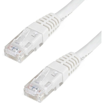 StarTech.com 15ft CAT6 Ethernet Cable - White Molded Gigabit - 100W PoE UTP 650MHz - Category 6 Patch Cord UL Certified Wiring