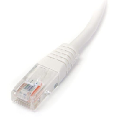 1 ft White Molded Cat5e UTP Patch Cable -M45PATCH1WH