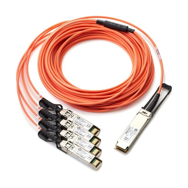 HPE BladeSystem c - Class QSFP+ to 4x10G SFP+ 15m Active Optical Cable