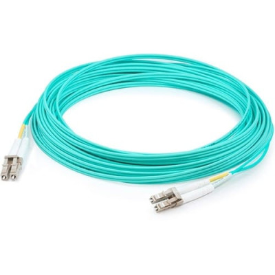 15m LC (Male) to LC (Male) Aqua OM4 Duplex Riser Fiber Patch Cable -ADD-LC-LC-15M5OM4