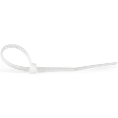 4"(10cm) Cable Ties, 7/8"(22mm) Dia, 18lb(8kg) Tensile Strength, Nylon Self Locking Zip Ties -CBMZT4N