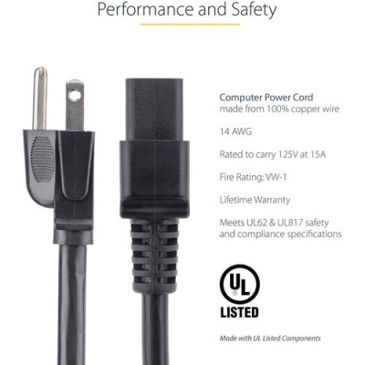 10ft (3m) Heavy Duty Power Cord -PXT515191410