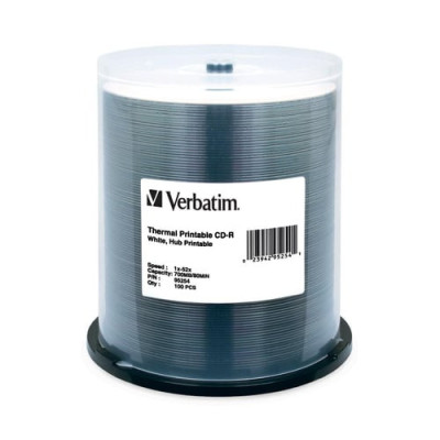 Verbatim CD-R 700MB 52X White Thermal Printable- 95254