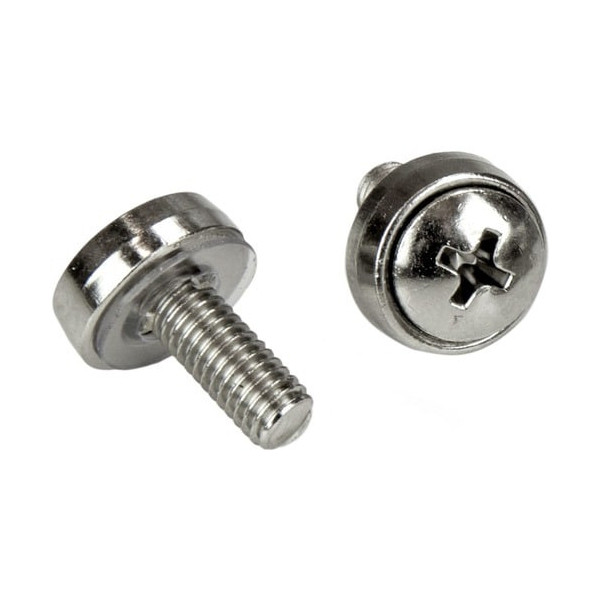 100 Pkg M5 Mounting Screws and Cage Nuts for Server Rack Cabinet