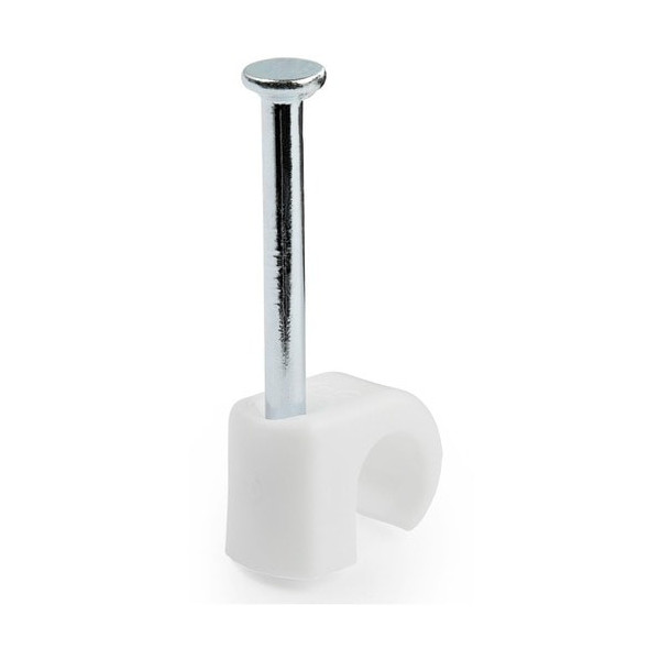 100 Pk (M) Cable Clips w/ Nail